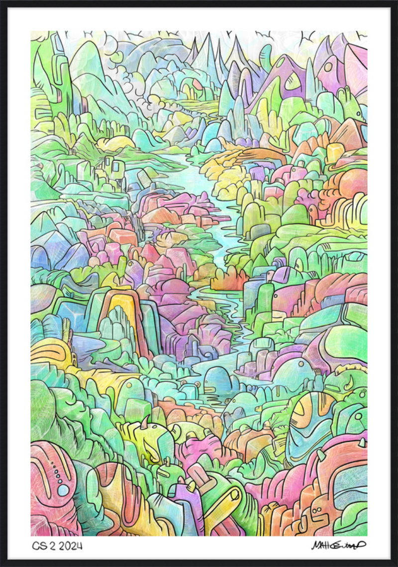 Colorland Scribble 2 by Matt Crump