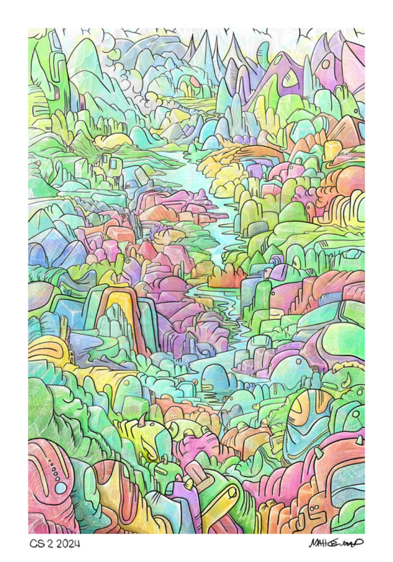 Colorland Scribble 2 by Matt Crump