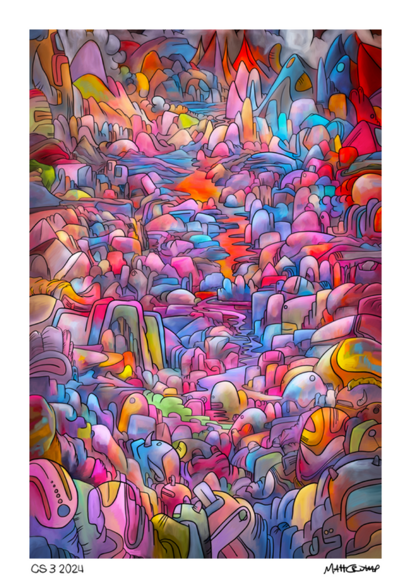 Colorland Scribble 3 by Matt Crump