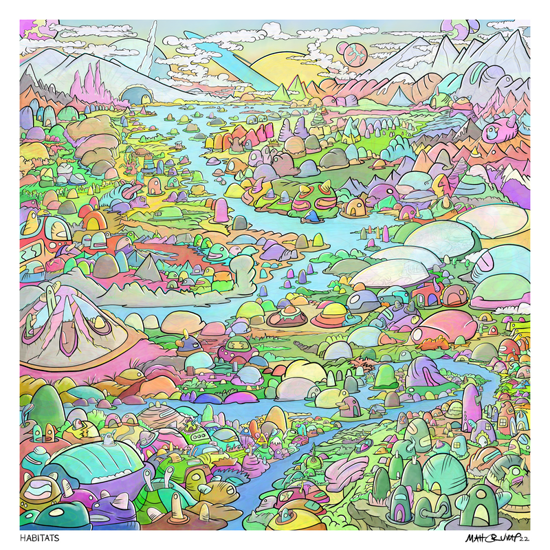 This one is called "Habitats", Colorland series by Matt Crump